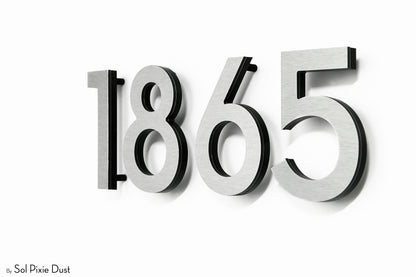Modern House Numbers – Acrylic & Alucobond (ACP)