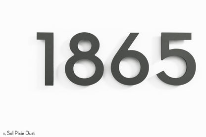 Modern House Numbers – Acrylic & Alucobond (ACP)