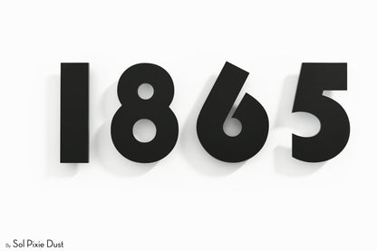 Modern House Numbers – Acrylic & Alucobond (ACP)