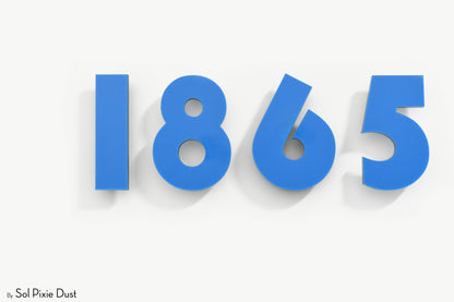 Modern House Numbers – Acrylic & Alucobond (ACP)