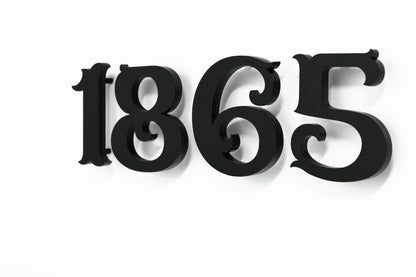 Modern House Numbers – Acrylic & Alucobond (ACP)