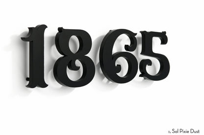 Modern House Numbers – Acrylic & Alucobond (ACP)