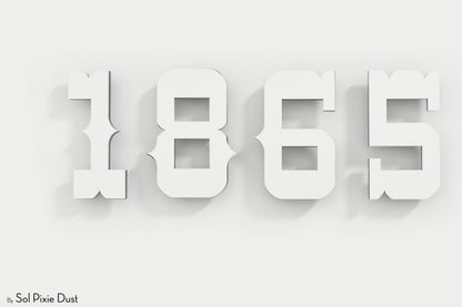Modern House Numbers – Acrylic & Alucobond (ACP)