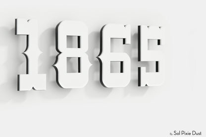 Modern House Numbers – Acrylic & Alucobond (ACP)