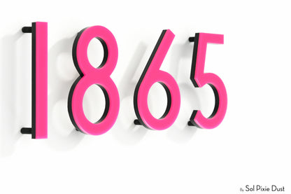 Modern House Numbers – Acrylic & Alucobond (ACP)