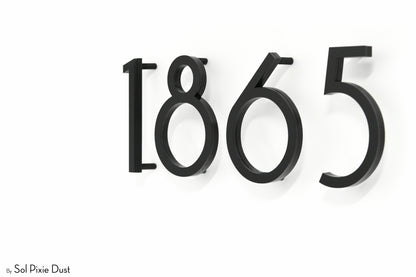 Modern House Numbers – Acrylic & Alucobond (ACP)