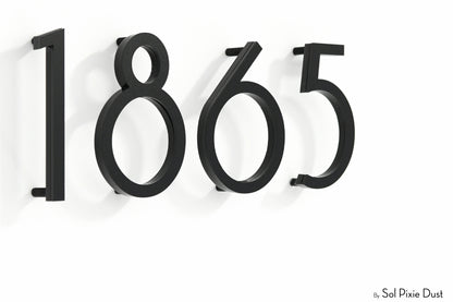 Modern House Numbers – Acrylic & Alucobond (ACP)