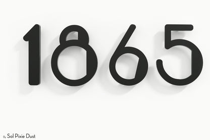 Modern House Numbers – Acrylic & Alucobond (ACP)