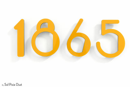 Modern House Numbers – Acrylic & Alucobond (ACP)