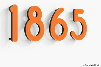 Modern House Numbers – Acrylic & Alucobond (ACP)