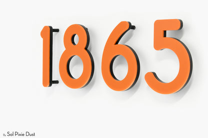 Modern House Numbers – Acrylic & Alucobond (ACP)