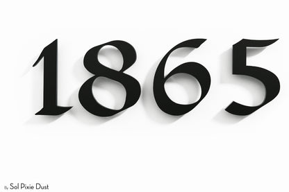 Modern House Numbers – Acrylic & Alucobond (ACP)