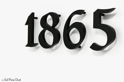 Modern House Numbers – Acrylic & Alucobond (ACP)