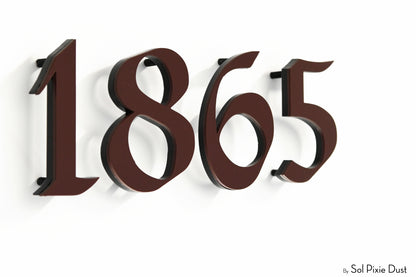 Modern House Numbers – Acrylic & Alucobond (ACP)