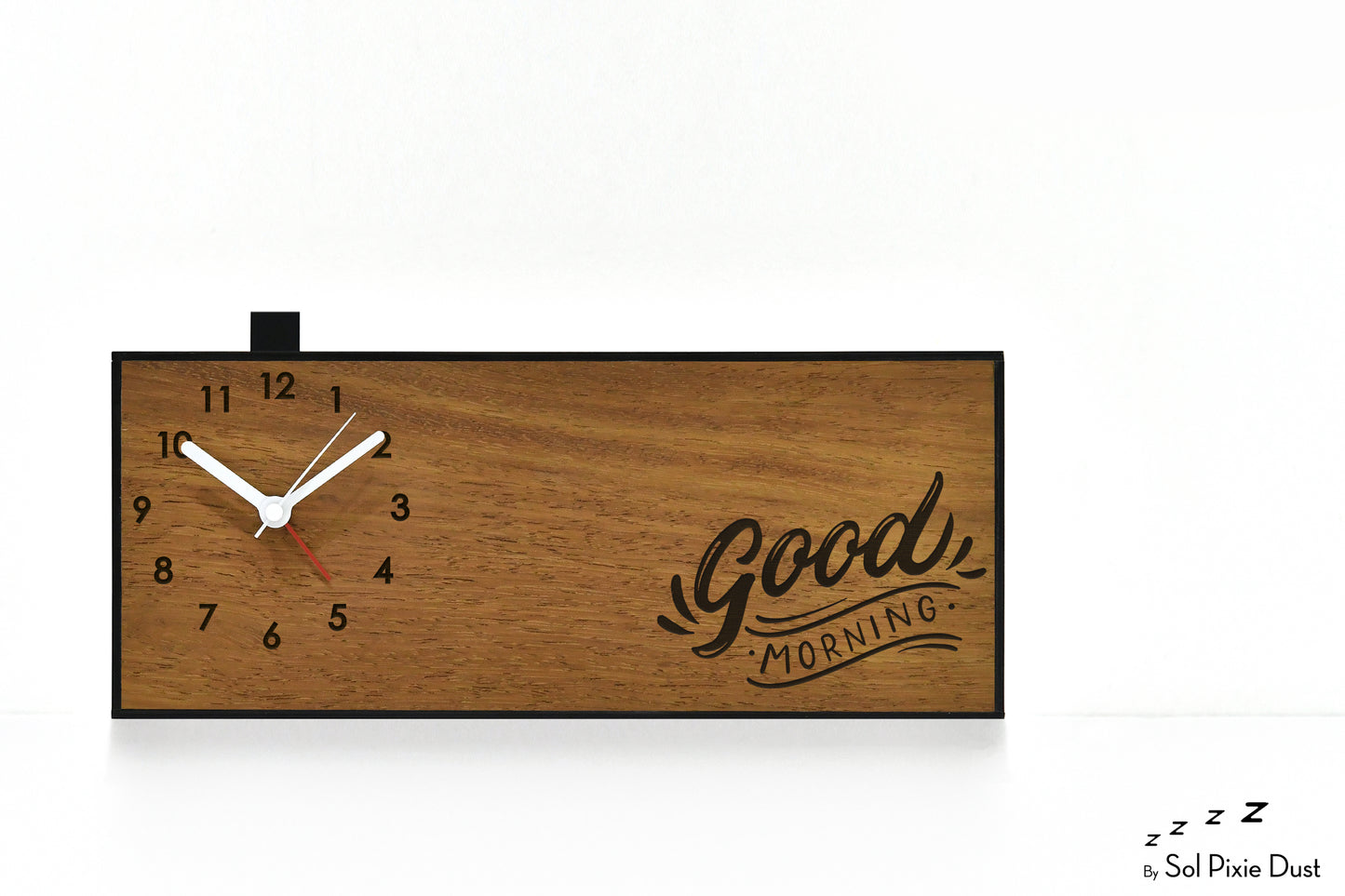 Alarm Clocks - Laser Engraved No Ticking - Table Desk Clock
