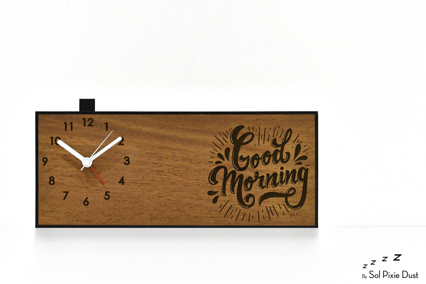 Alarm Clocks - Laser Engraved No Ticking - Table Desk Clock