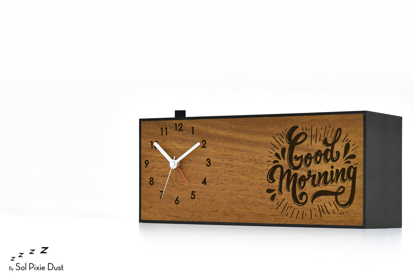 Alarm Clocks - Laser Engraved No Ticking - Table Desk Clock