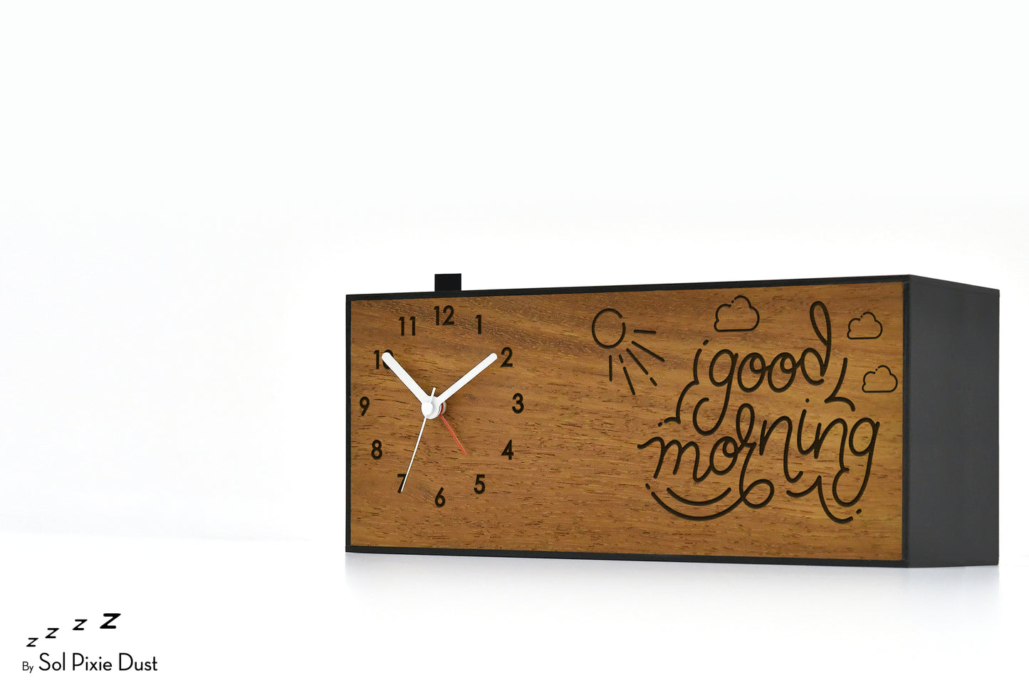 Alarm Clocks - Laser Engraved No Ticking - Table Desk Clock