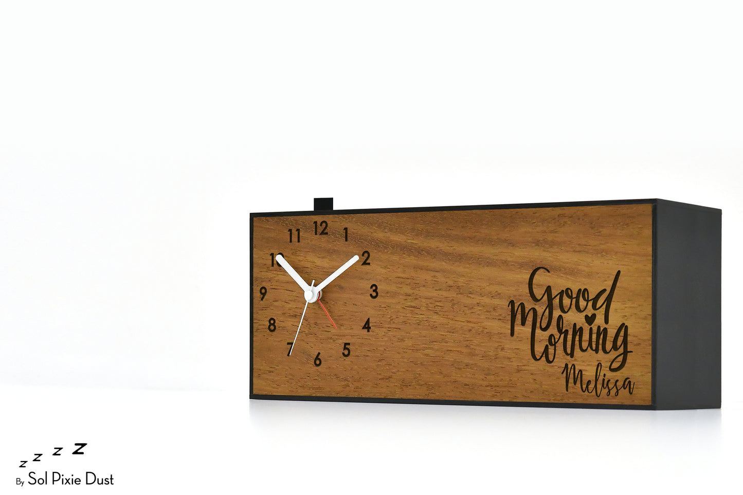 Alarm Clocks - Laser Engraved No Ticking - Table Desk Clock