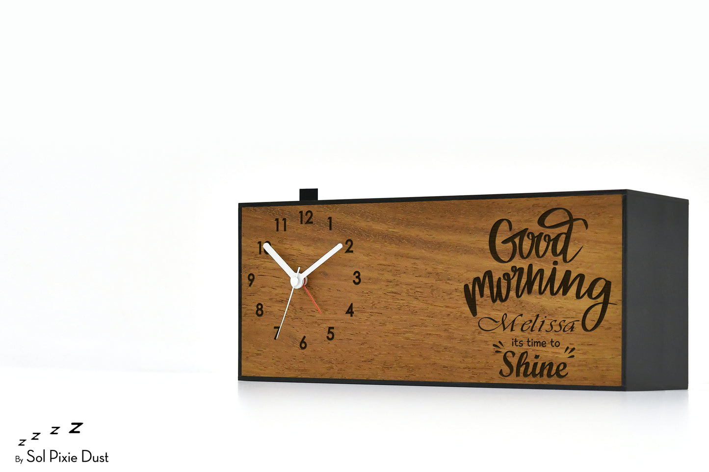 Alarm Clocks - Laser Engraved No Ticking - Table Desk Clock