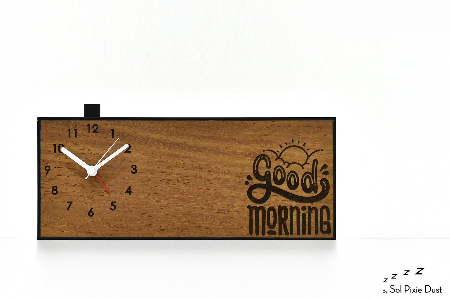 Alarm Clocks - Laser Engraved No Ticking - Table Desk Clock