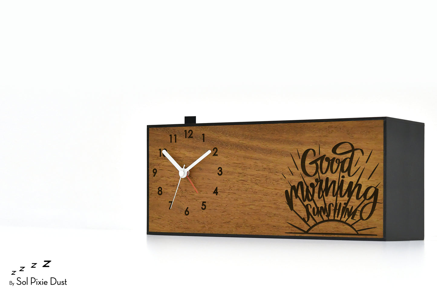 Alarm Clocks - Laser Engraved No Ticking - Table Desk Clock
