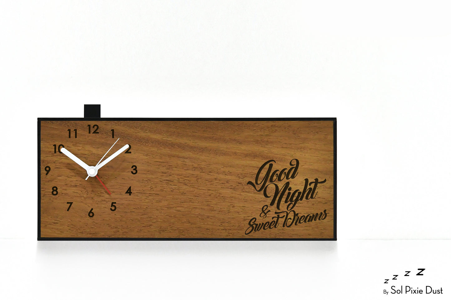Alarm Clocks - Laser Engraved No Ticking - Table Desk Clock