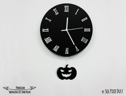 Spooky Halloween - Pendulum Wall Clocks