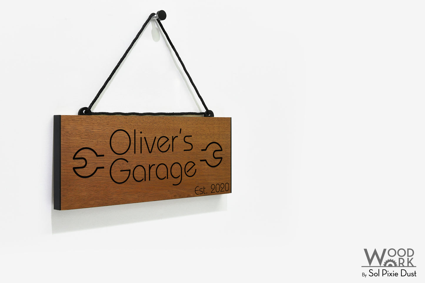 Solid Wood Address Plaques African Teak (Iroko) - Signs
