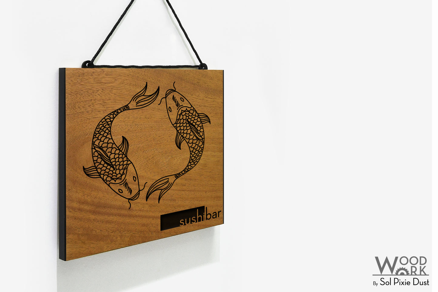 Solid Wood Address Plaques African Teak (Iroko) - Signs