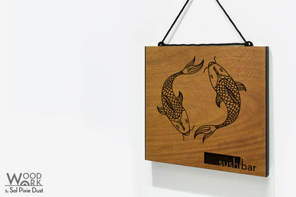 Solid Wood Address Plaques African Teak (Iroko) - Signs