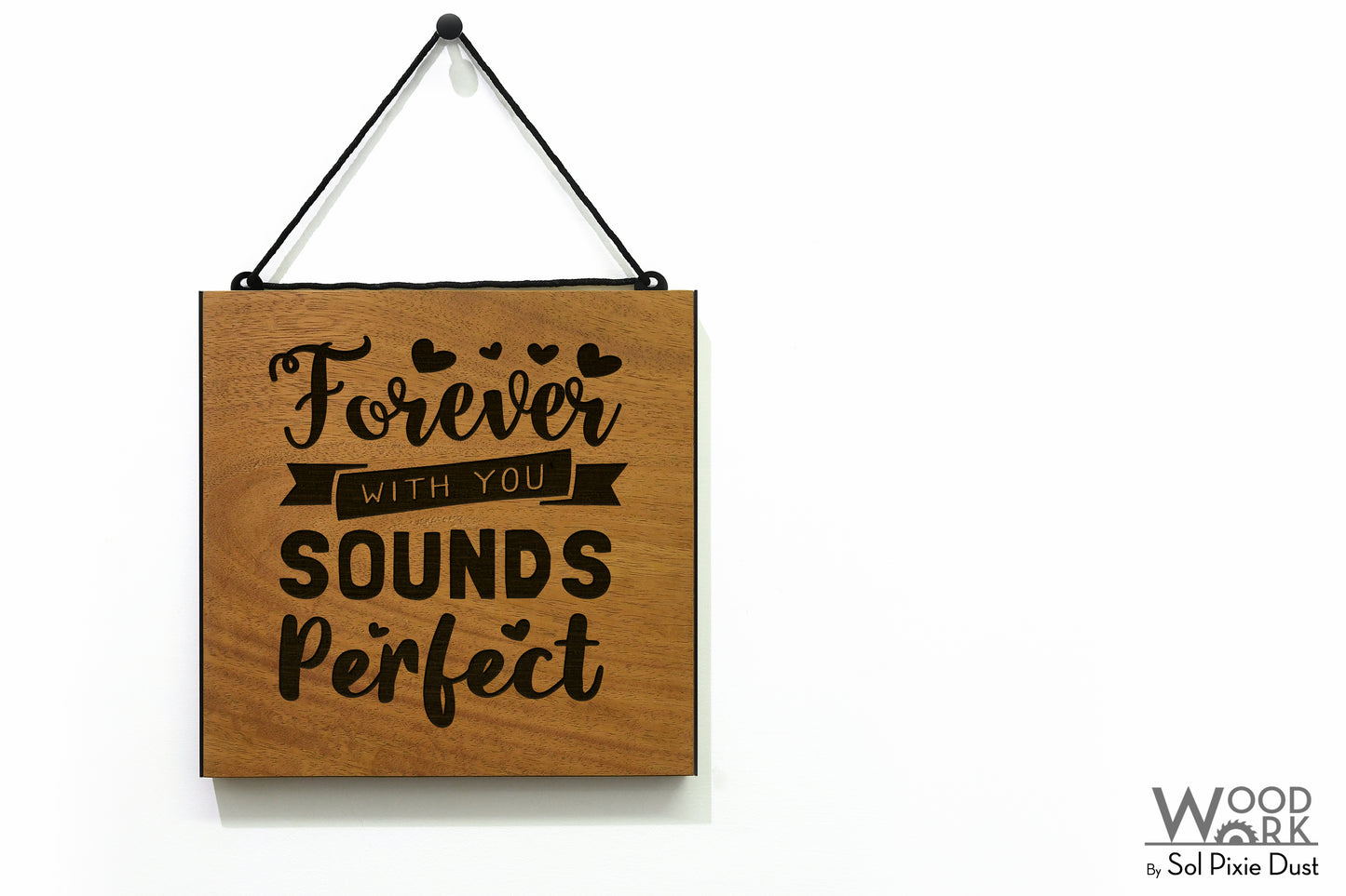 Solid Wood Address Plaques African Teak (Iroko) - Signs