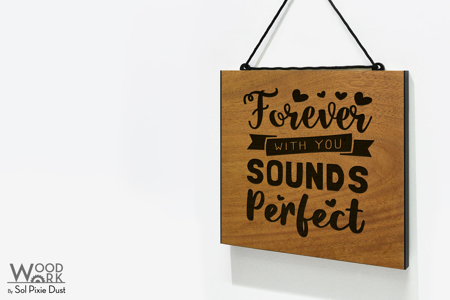 Solid Wood Address Plaques African Teak (Iroko) - Signs
