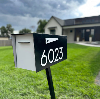 Modern Post Mounted Mailbox  - Contemporary Post Mounted Mailbox Type 4