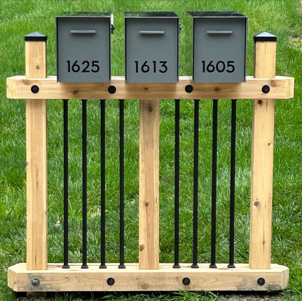 Modern Post Mounted Mailbox  - Contemporary Post Mounted Mailbox Type 4