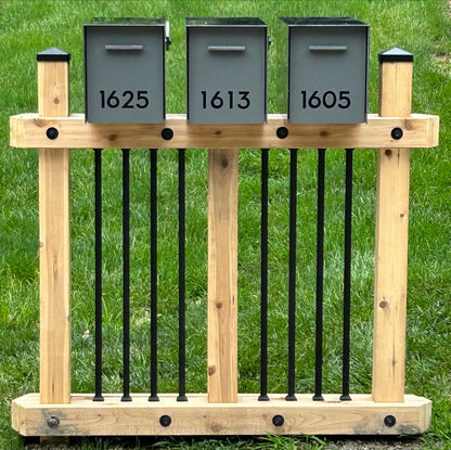 Modern Post Mounted Mailbox  - Contemporary Post Mounted Mailbox Type 4