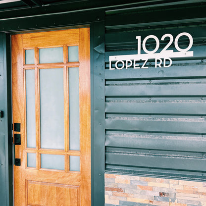 Underline House Numbers - LED Signs with Name / Address