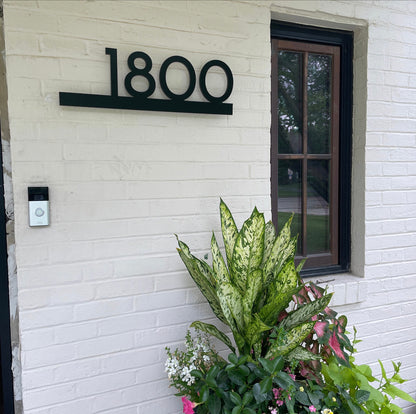 Underline House Numbers - LED Signs with Name / Address