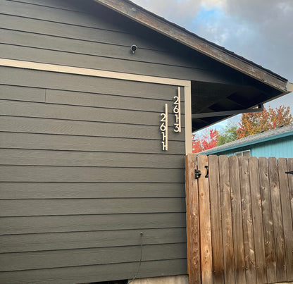 Underline House Numbers - LED Sign ( Font Options )