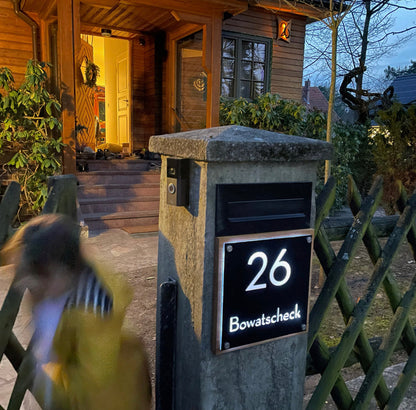 Wooden Illuminated Address Plaques