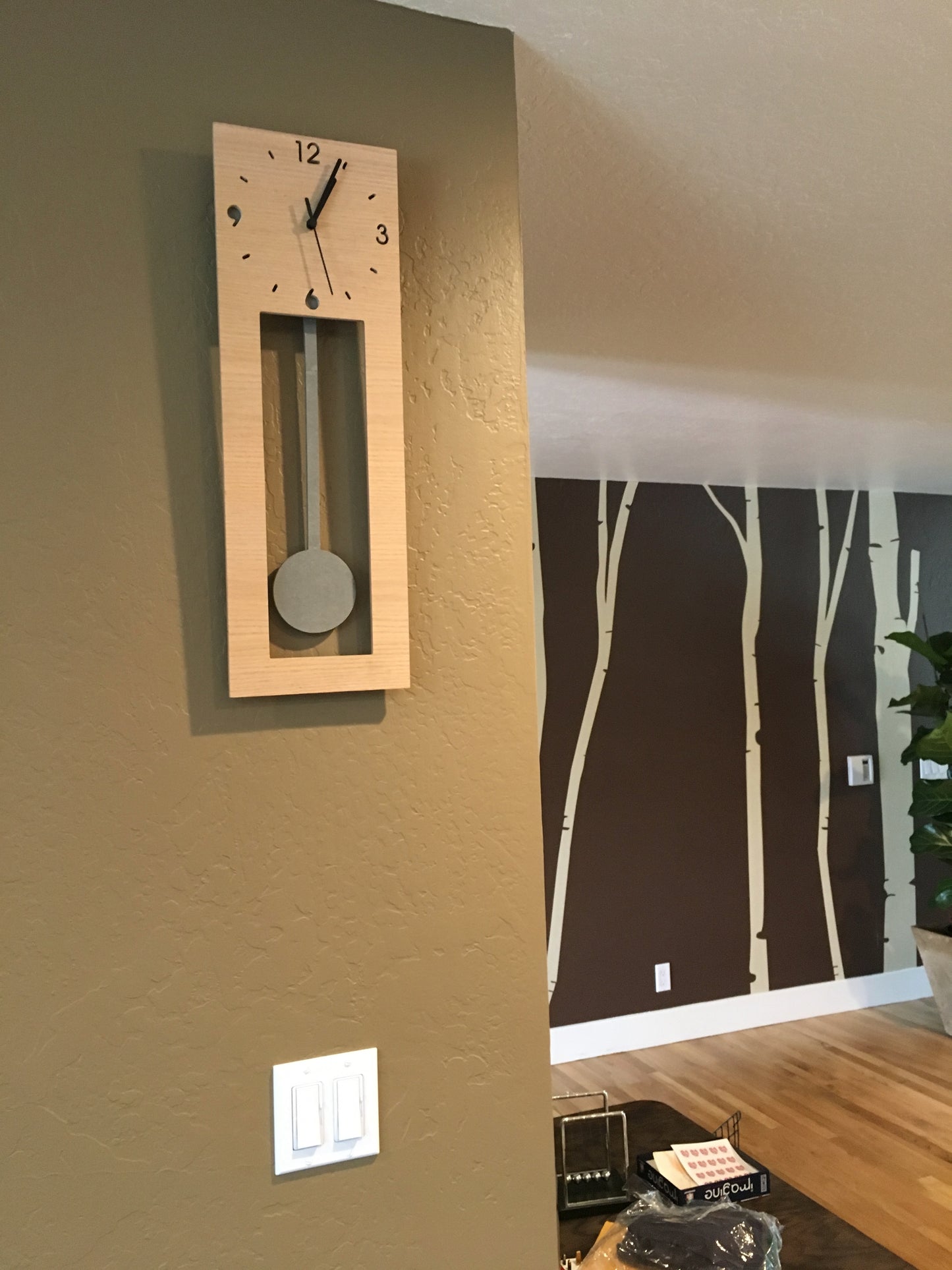 Bluntly Alucobond Grandfather Pendulum - Wall Clock / Table Clock