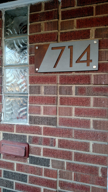 Concrete Address Plaque - Signs