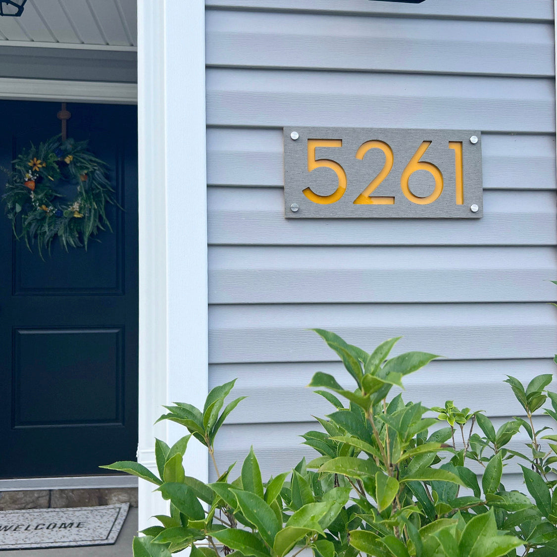 Concrete Address Plaque - Signs