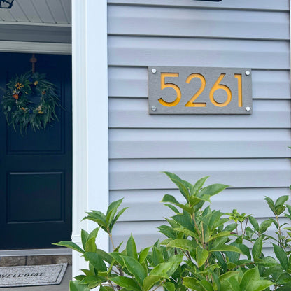 Concrete Address Plaque - Signs