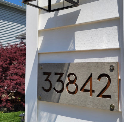 Concrete Address Plaque - Signs