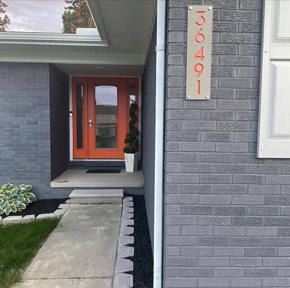 Concrete Address Plaque - Signs
