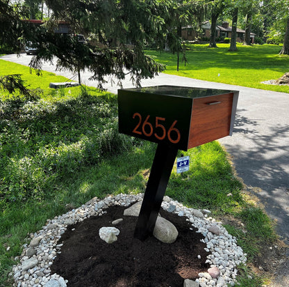 Modern Post Mounted Mailbox  - Contemporary Post Mounted Mailbox Type 4XL