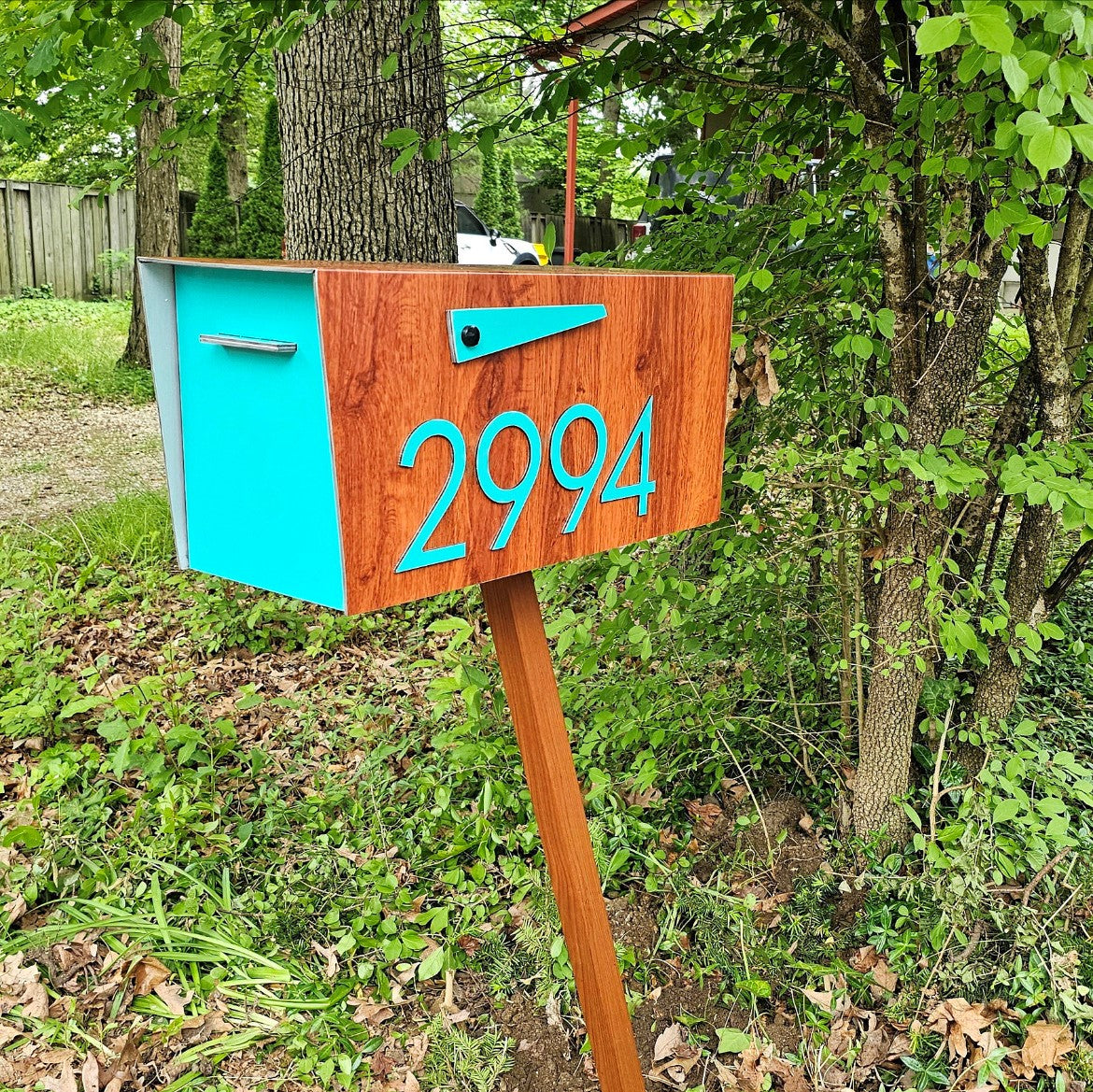 Modern Post Mounted Mailbox  - Contemporary Post Mounted Mailbox Type 4