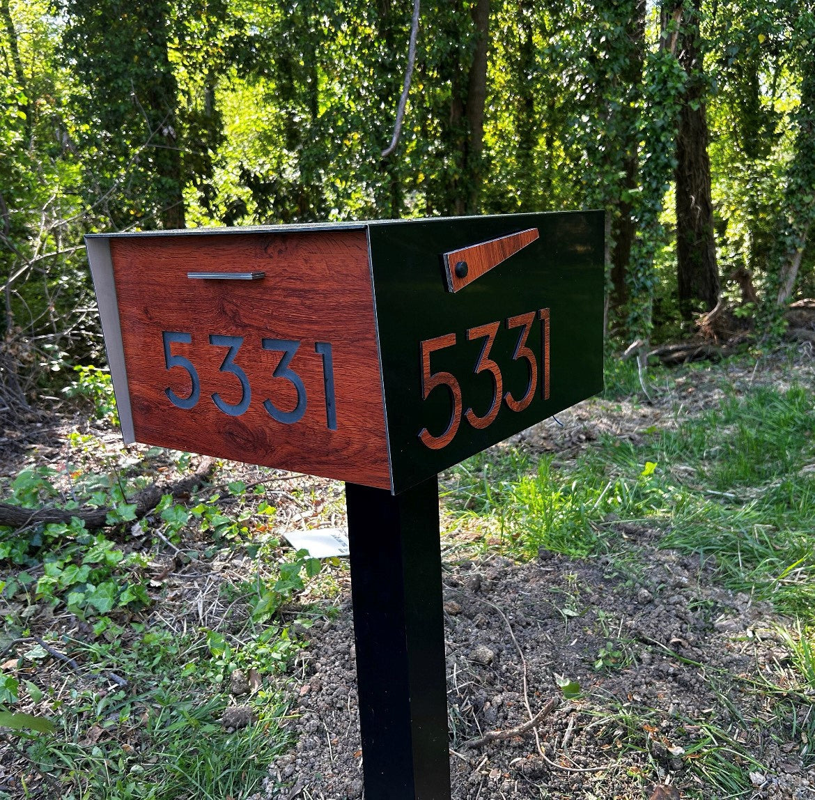 Modern Post Mounted Mailbox  - Contemporary Post Mounted Mailbox Type 4XL