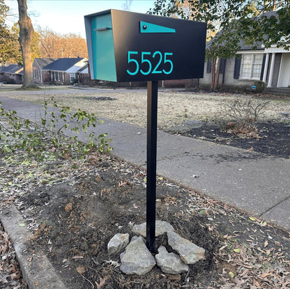 Modern Post Mounted Mailbox  - Contemporary Post Mounted Mailbox Type 4